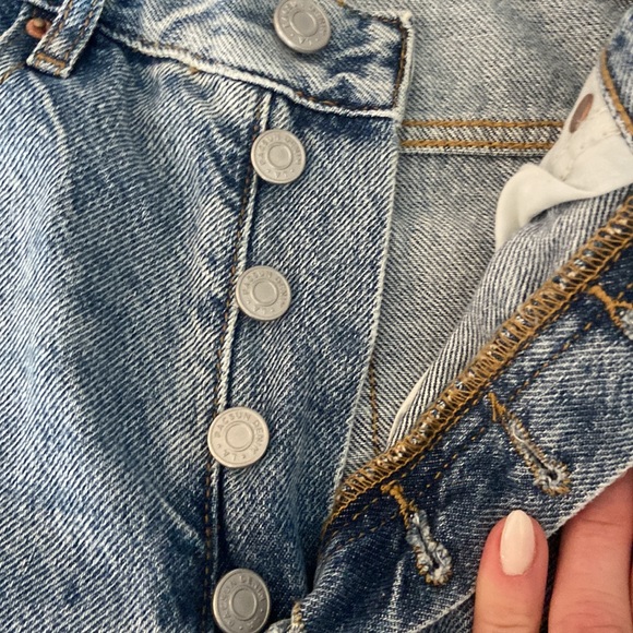 NWT Pacsun ultra high rise slim jeans dip tie size 24 - Picture 5 of 16